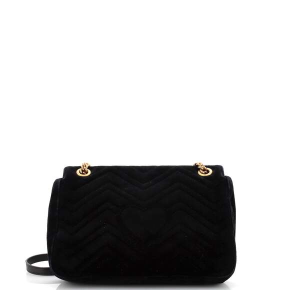 Gucci Gg Marmont Flap Bag Embroidered #142177G81B - Picture 4 of 13